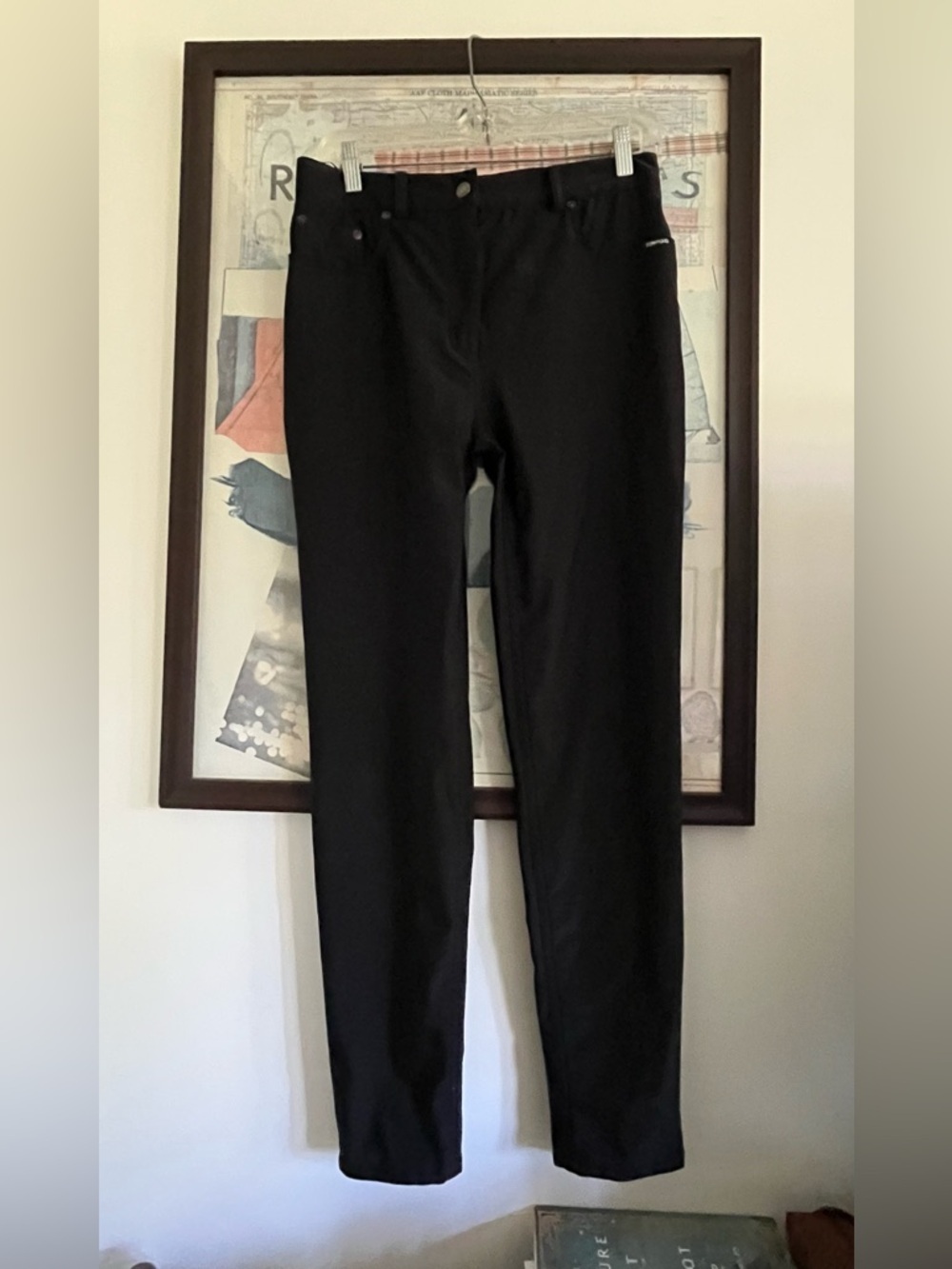Tom Ford Slinky Slim Black Cropped Minimalist Trousers S/M